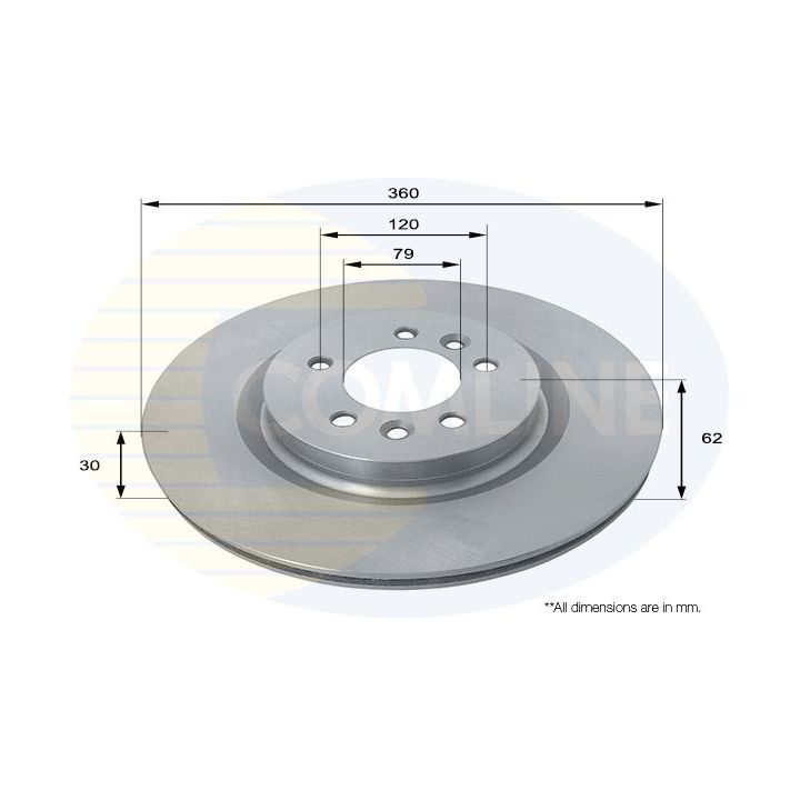 Stabdžių diskas COMLINE ADC1277V