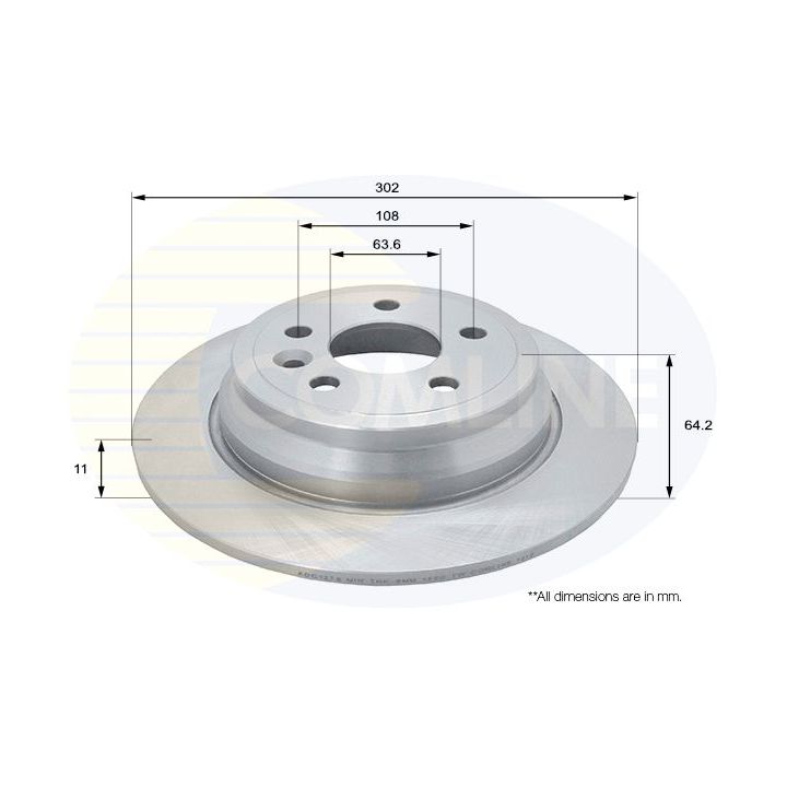 Stabdžių diskas COMLINE ADC1278