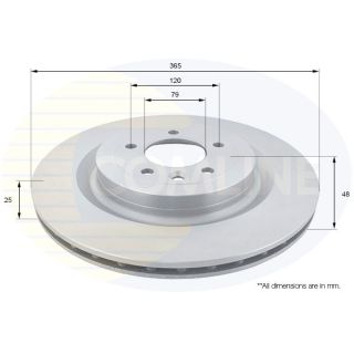 Stabdžių diskas COMLINE ADC1279V