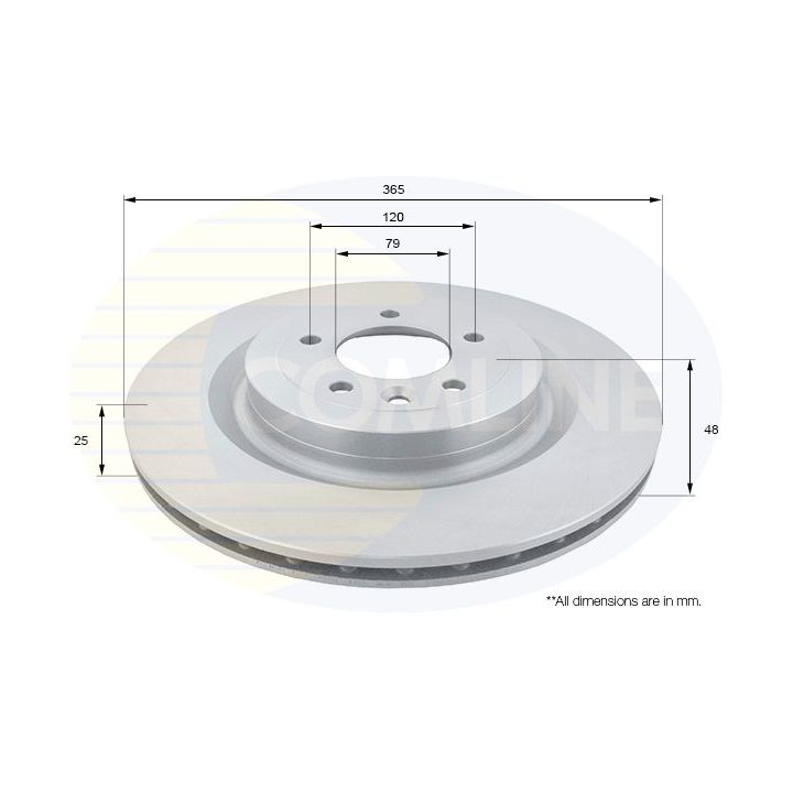 Stabdžių diskas COMLINE ADC1279V