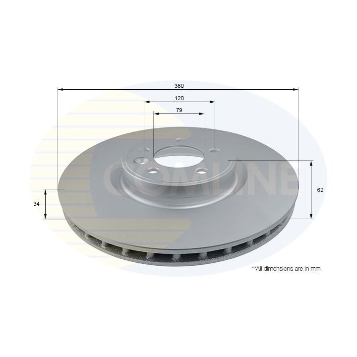 Stabdžių diskas COMLINE ADC1285V