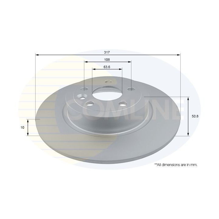 Stabdžių diskas COMLINE ADC1286