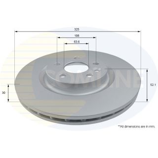Stabdžių diskas COMLINE ADC1287V