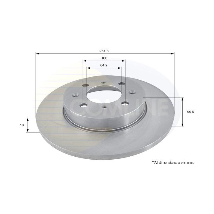Stabdžių diskas COMLINE ADC1302