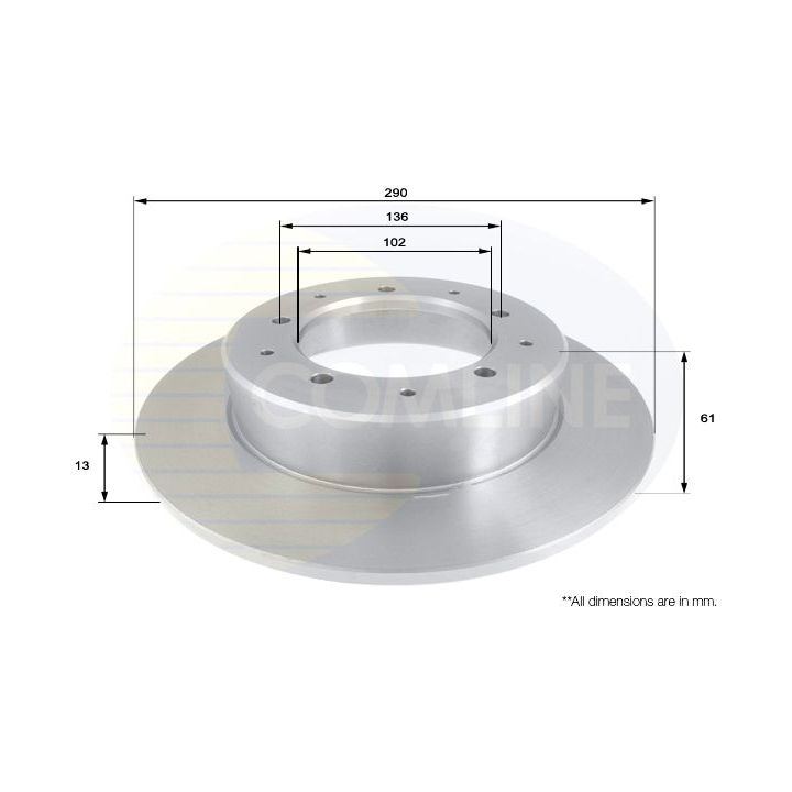 Stabdžių diskas COMLINE ADC1303