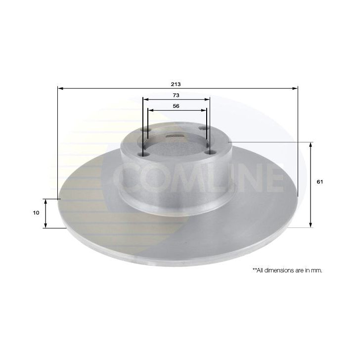 Stabdžių diskas COMLINE ADC1304