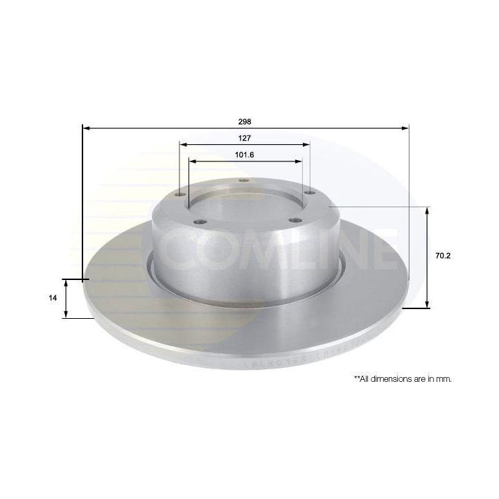 Stabdžių diskas COMLINE ADC1310