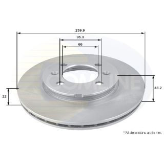 Stabdžių diskas COMLINE ADC1313V
