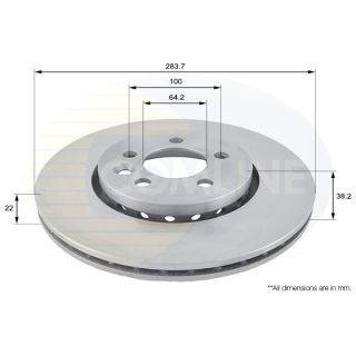 Stabdžių diskas COMLINE ADC1318V