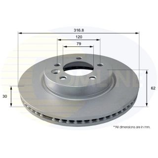 Stabdžių diskas COMLINE ADC1321V