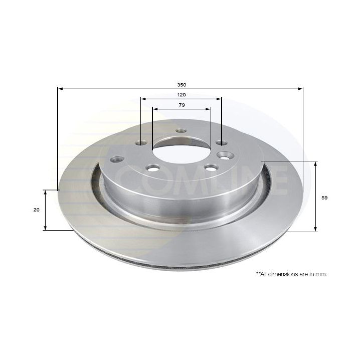 Stabdžių diskas COMLINE ADC1324V