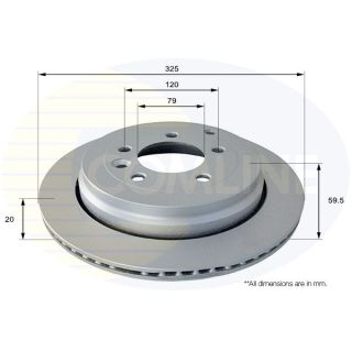 Stabdžių diskas COMLINE ADC1325V