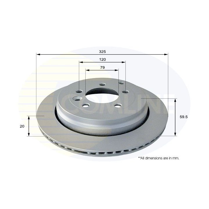 Stabdžių diskas COMLINE ADC1325V