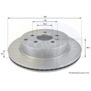 Stabdžių diskas COMLINE ADC1327V