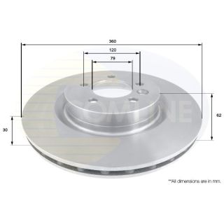 Stabdžių diskas COMLINE ADC1328V