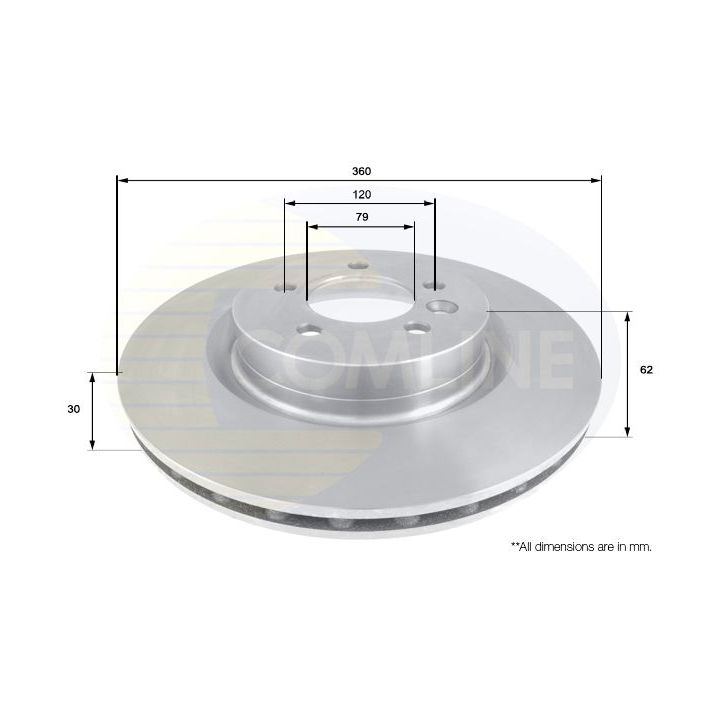 Stabdžių diskas COMLINE ADC1328V