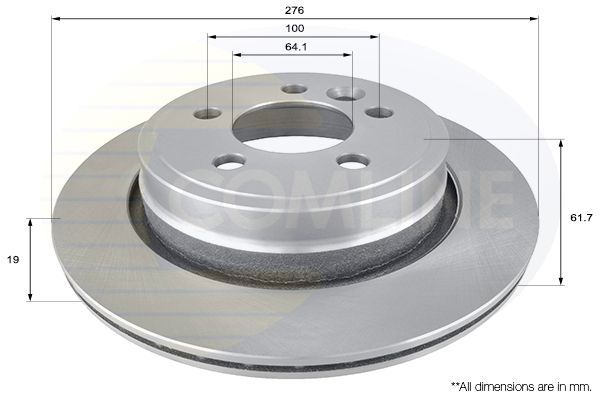 Stabdžių diskas COMLINE ADC1337V