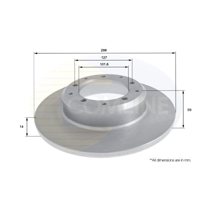 Stabdžių diskas COMLINE ADC1338
