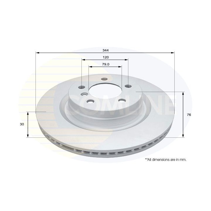 Stabdžių diskas COMLINE ADC1340V