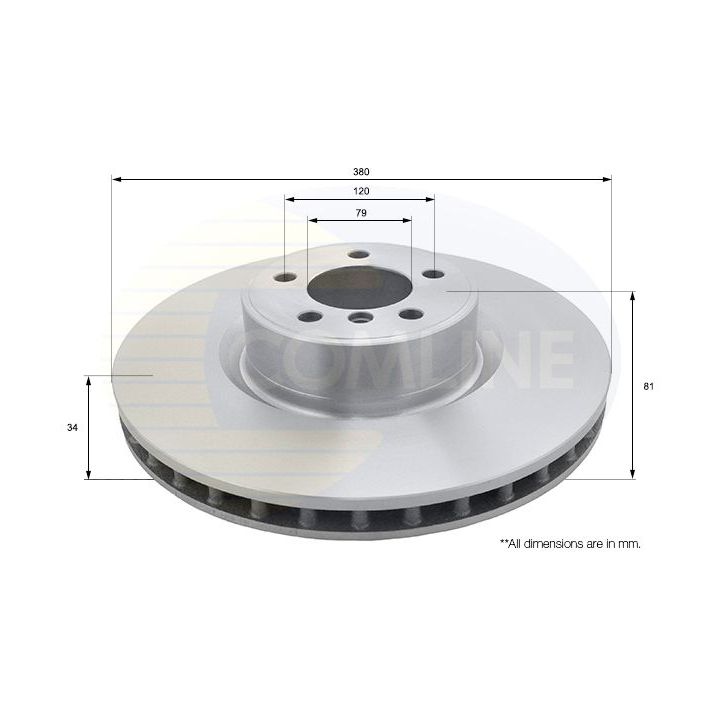 Stabdžių diskas COMLINE ADC1341V