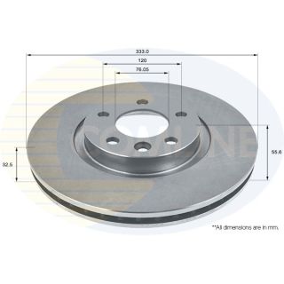 Stabdžių diskas COMLINE ADC1452V