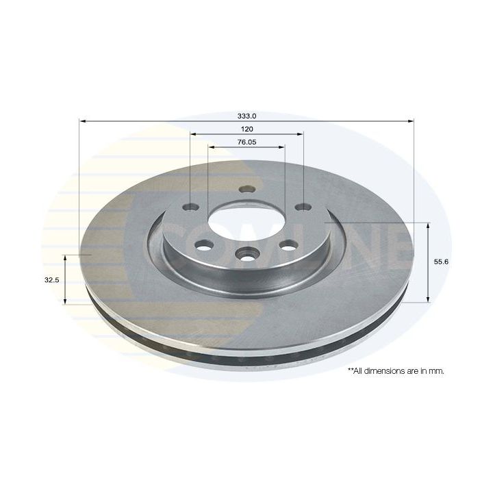 Stabdžių diskas COMLINE ADC1452V