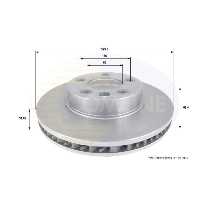 Stabdžių diskas COMLINE ADC1458V