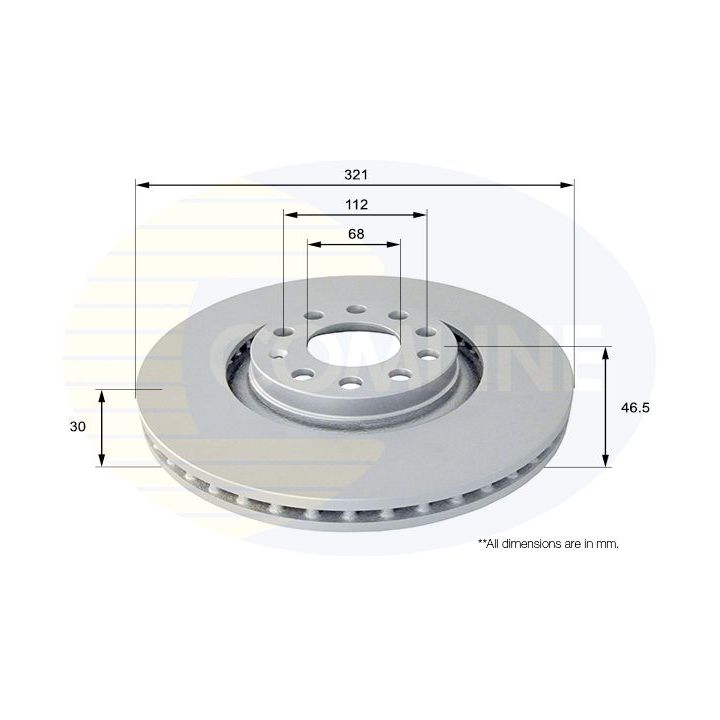 Stabdžių diskas COMLINE ADC1473V