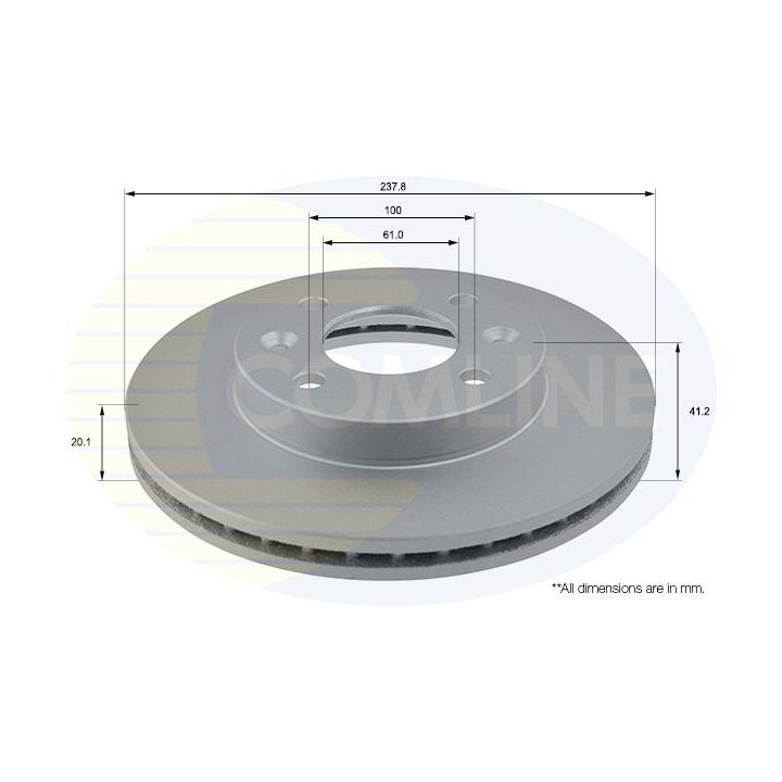 Stabdžių diskas COMLINE ADC1505V