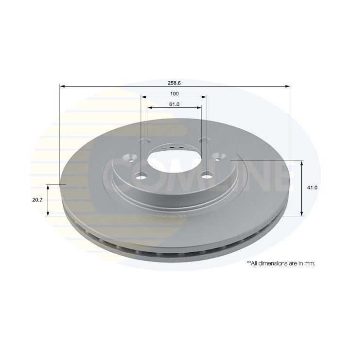 Stabdžių diskas COMLINE ADC1507V