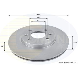 Stabdžių diskas COMLINE ADC1510V