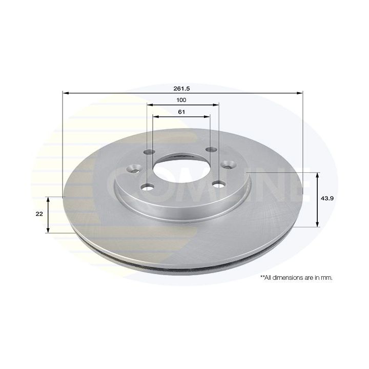 Stabdžių diskas COMLINE ADC1510V
