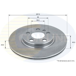 Stabdžių diskas COMLINE ADC1513V