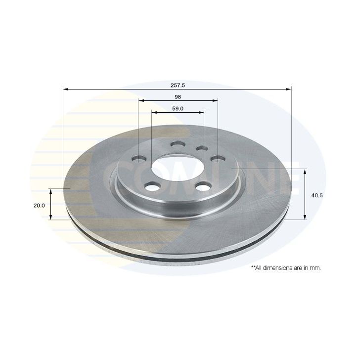 Stabdžių diskas COMLINE ADC1513V
