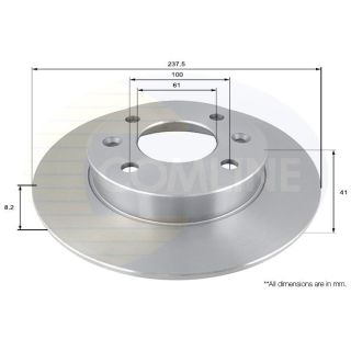 Stabdžių diskas COMLINE ADC1515
