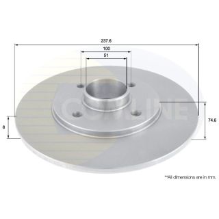 Stabdžių diskas COMLINE ADC1526