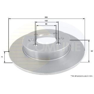 Stabdžių diskas COMLINE ADC1527