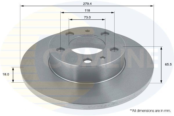 Stabdžių diskas COMLINE ADC1534