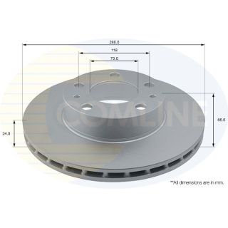 Stabdžių diskas COMLINE ADC1535V