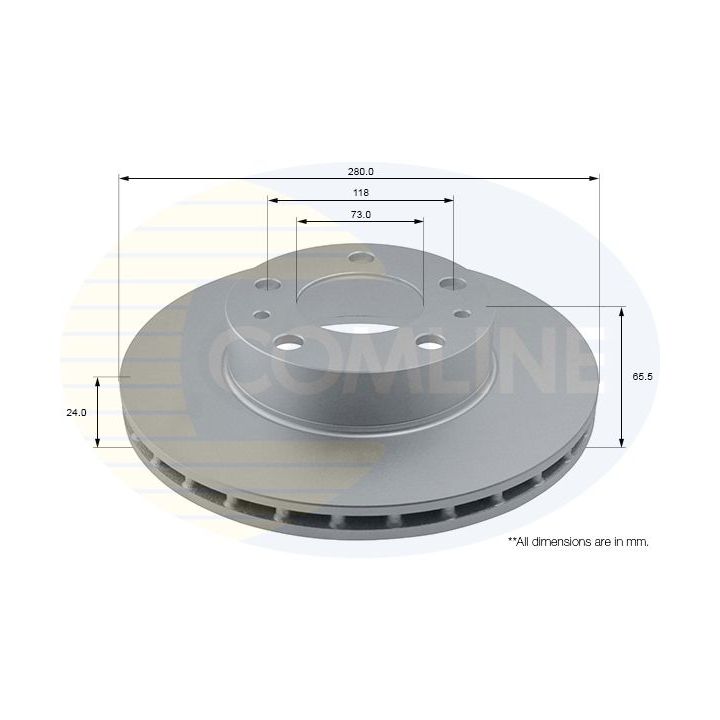 Stabdžių diskas COMLINE ADC1535V