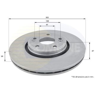 Stabdžių diskas COMLINE ADC1537V