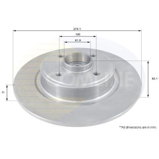 Stabdžių diskas COMLINE ADC1540