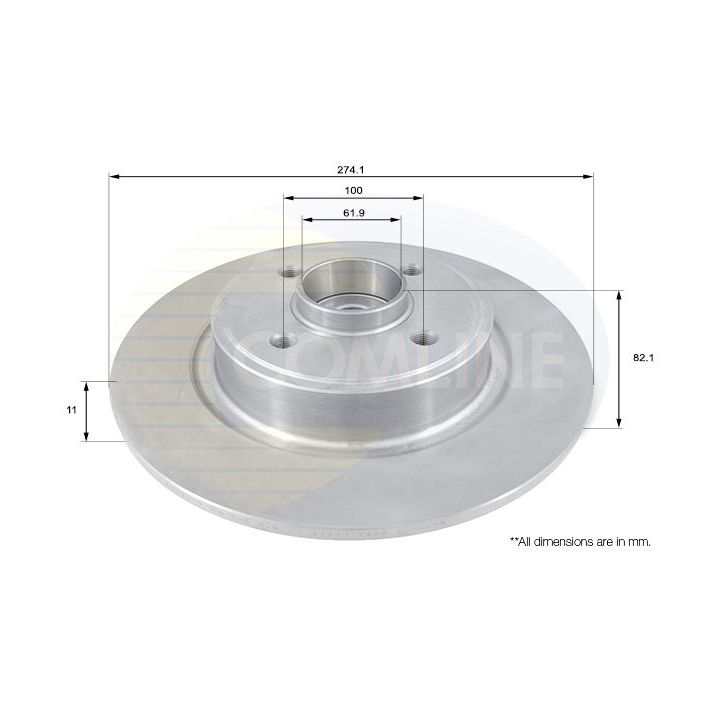 Stabdžių diskas COMLINE ADC1540
