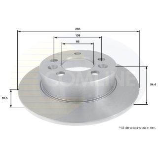 Stabdžių diskas COMLINE ADC1542