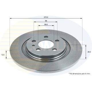 Stabdžių diskas COMLINE ADC1547