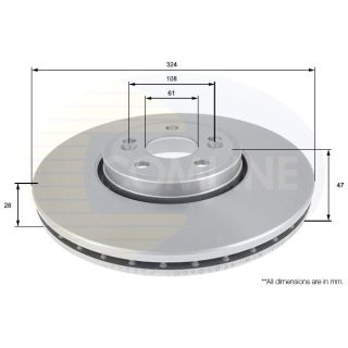Stabdžių diskas COMLINE ADC1553V