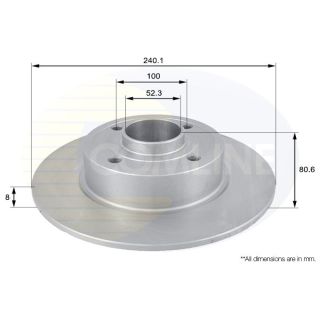 Stabdžių diskas COMLINE ADC1555