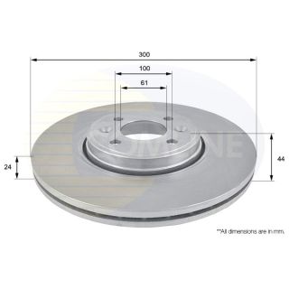 Stabdžių diskas COMLINE ADC1556V