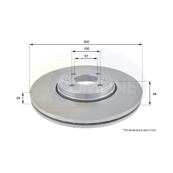 Stabdžių diskas COMLINE ADC1556V