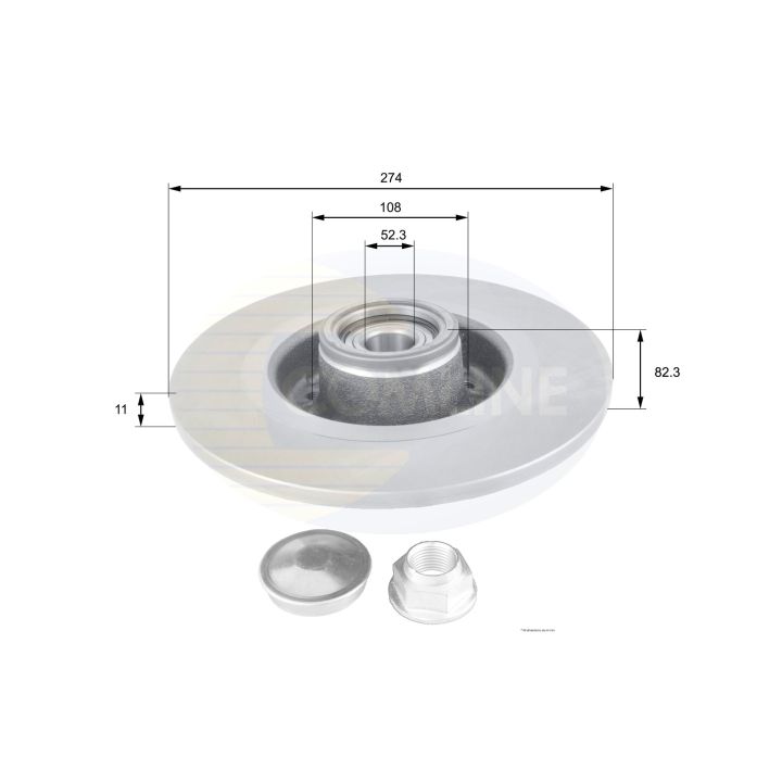 Stabdžių diskas COMLINE ADC1560
